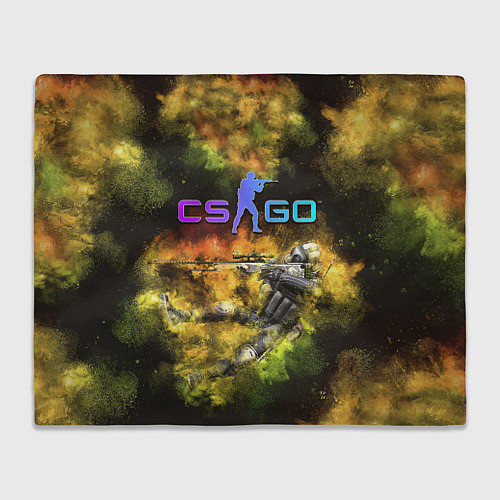 Плед CS GO Gold dust / 3D-Велсофт – фото 1