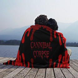Плед флисовый Cannibal Corpse, цвет: 3D-велсофт — фото 2