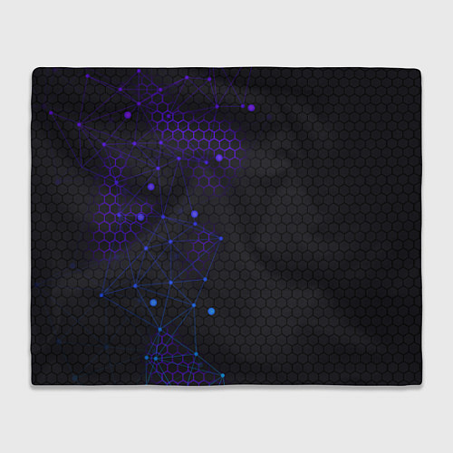 Плед СОТЫ НЕОН - ГЕОМЕТРИЯ / 3D-Велсофт – фото 1