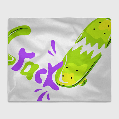 Плед Скейт треск / 3D-Велсофт – фото 1