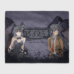 Плед флисовый Bunny and Mai, цвет: 3D-велсофт