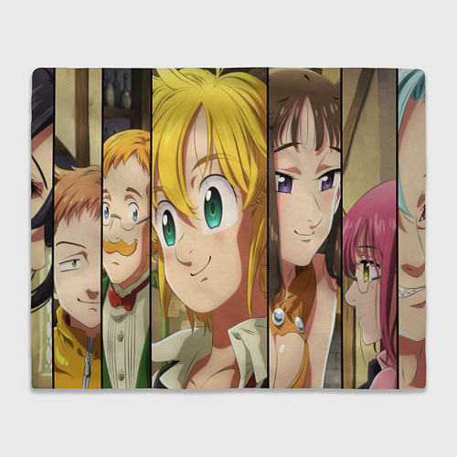 Плед ГЕРОИ АНИМЕ 7 СМЕРТНЫХ ГРЕХОВ SEVEN DEADLY SINS / 3D-Велсофт – фото 1