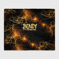 Плед флисовый BENDY LOGO, цвет: 3D-велсофт