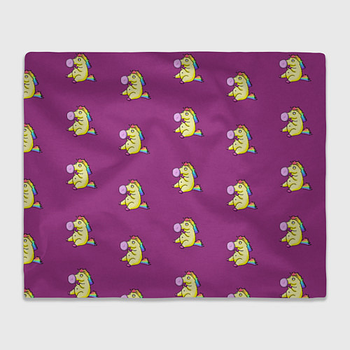 Плед Фиолетовые пони / 3D-Велсофт – фото 1