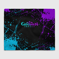 Плед GENSHIN IMPACT NEON LOGO