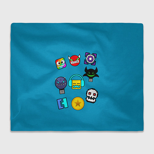 Плед Geometry Dash: Icons / 3D-Велсофт – фото 1