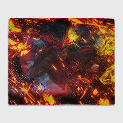 Плед флисовый Path of Exile Fire Demon Z, цвет: 3D-велсофт