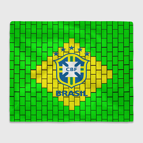 Плед Сборная Бразилии / 3D-Велсофт – фото 1