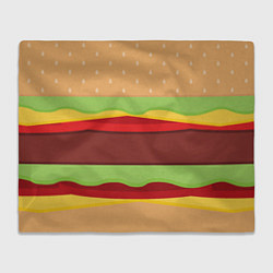 Плед флисовый Бутерброд, цвет: 3D-велсофт