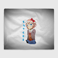 Плед флисовый Doki Doki SAYORI, цвет: 3D-велсофт