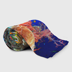 Плед флисовый Морская черепаха, цвет: 3D-велсофт — фото 2