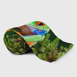 Плед флисовый Тропическая лягушка, цвет: 3D-велсофт — фото 2