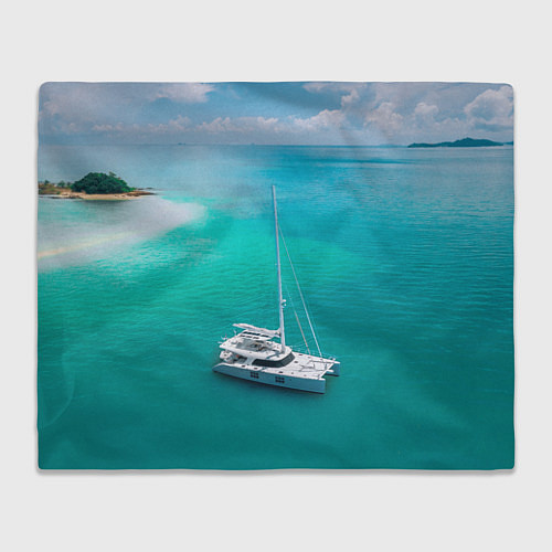 Плед ПАРУСНИК SAILBOAT Z / 3D-Велсофт – фото 1