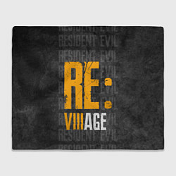 Плед флисовый RE VILLAGE ДЕРЕВНЯ ОБИТЕЛЬ ЗЛА Z, цвет: 3D-велсофт