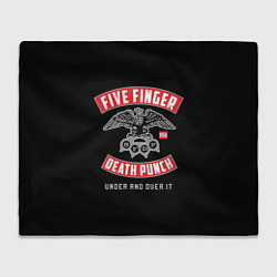 Плед флисовый Five Finger Death Punch 5FDP, цвет: 3D-велсофт