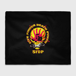 Плед флисовый Five Finger Death Punch FFDP, цвет: 3D-велсофт