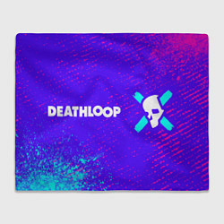 Плед флисовый Deathloop - Взрыв, цвет: 3D-велсофт
