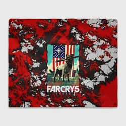 Плед флисовый Farcry5, цвет: 3D-велсофт