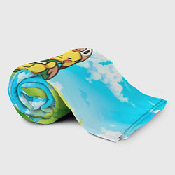 Плед флисовый Пикачу совенок, цвет: 3D-велсофт — фото 2