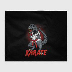 Плед флисовый KARATE T-REX, цвет: 3D-велсофт