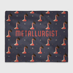 Плед флисовый Metallurgist pattern, цвет: 3D-велсофт