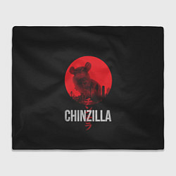 Плед флисовый Chinzilla red, цвет: 3D-велсофт