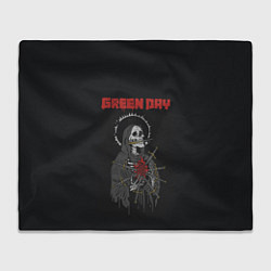 Плед флисовый GreenDay ГринДей Poster Z, цвет: 3D-велсофт