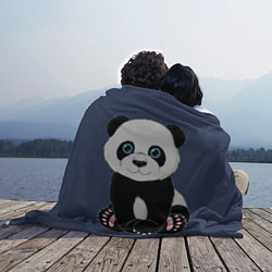 Плед флисовый Милая Панда Sweet Panda, цвет: 3D-велсофт — фото 2
