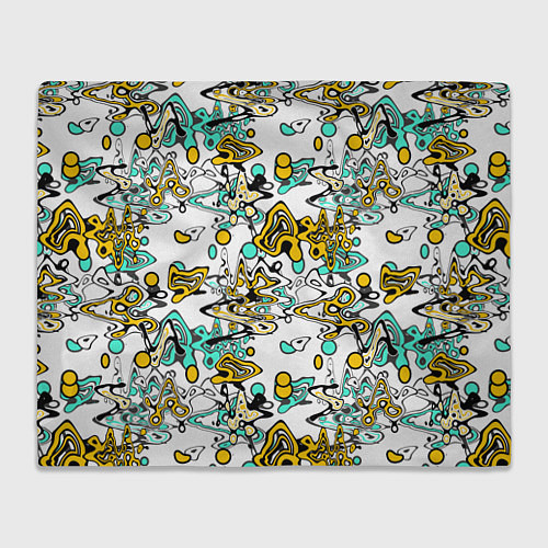 Плед Абстрактный современный узор в стиле граффити / 3D-Велсофт – фото 1