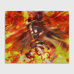 Плед флисовый Сян Лин Genshin Impact Z, цвет: 3D-велсофт