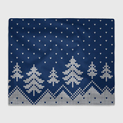 Плед флисовый Зимняя ночь, цвет: 3D-велсофт