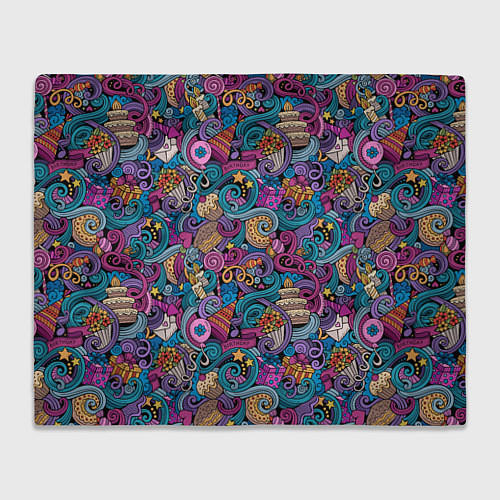 Плед День Рождения / 3D-Велсофт – фото 1