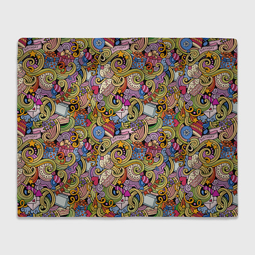 Плед Happy Birthday / 3D-Велсофт – фото 1