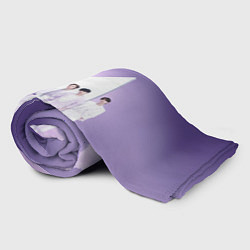 Плед флисовый BTS Purple, цвет: 3D-велсофт — фото 2