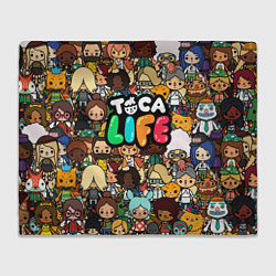 Плед флисовый Toca Life: Persons, цвет: 3D-велсофт