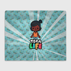 Плед флисовый Toca Life World, цвет: 3D-велсофт
