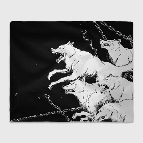 Плед Белые волки / 3D-Велсофт – фото 1