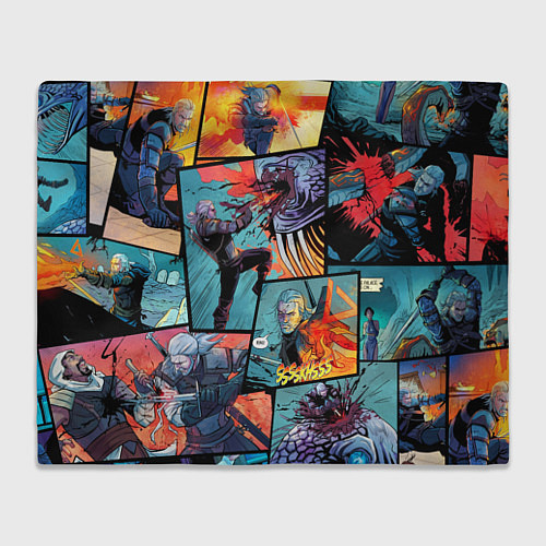 Плед Ведьмак The Witcher комикс / 3D-Велсофт – фото 1