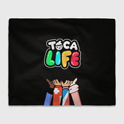 Плед флисовый Toca Life: Friends, цвет: 3D-велсофт