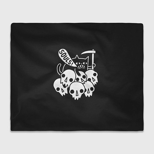 Плед Кот - Жнец / 3D-Велсофт – фото 1