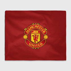 Плед флисовый Manchester United F C, цвет: 3D-велсофт