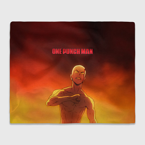 Плед Сайтама в огне One Punch-Man / 3D-Велсофт – фото 1