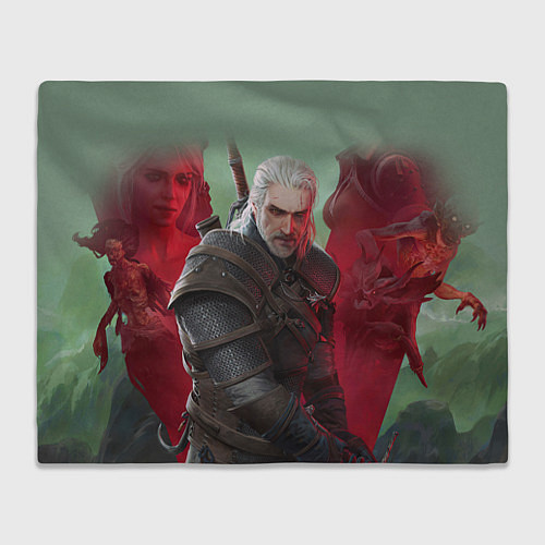 Плед ВЕДЬМАК THE WITCHER ГЕРАЛЬТ С МЕЧОМ / 3D-Велсофт – фото 1