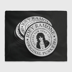 Плед флисовый Ramones coin, цвет: 3D-велсофт
