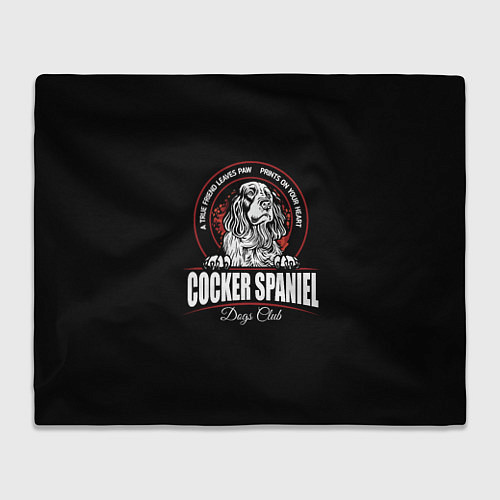 Плед Кокер-Спаниель Cocker Spaniel / 3D-Велсофт – фото 1