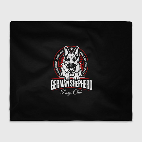 Плед Немецкая Овчарка German Shepherd -1 / 3D-Велсофт – фото 1