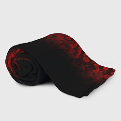 Плед флисовый BLACK RED CAMO RED MILLITARY, цвет: 3D-велсофт — фото 2