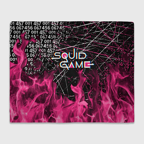 Плед ИГРА В КАЛЬМАРА ОГОНЬ SQUID GAME FIRE / 3D-Велсофт – фото 1