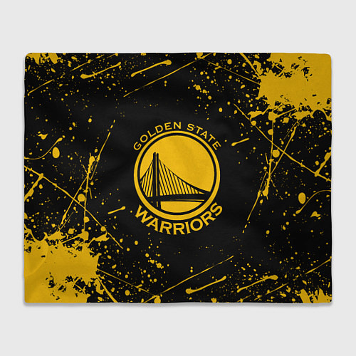 Плед GOLDEN STATE WARRIORS? , БРЫЗГИ КРАСОК / 3D-Велсофт – фото 1