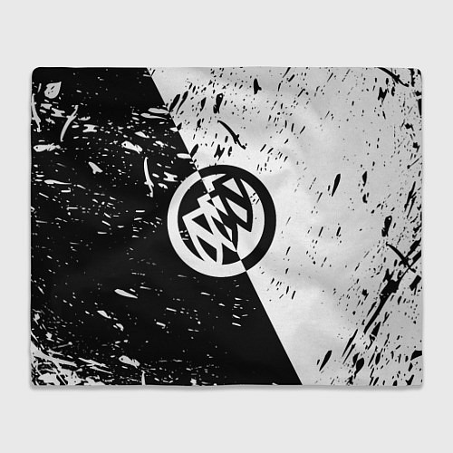 Плед Buick Black and White Grunge / 3D-Велсофт – фото 1